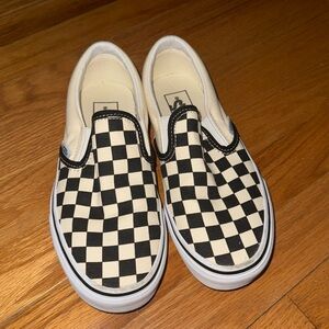 New black white checkered vans women’s size 6
